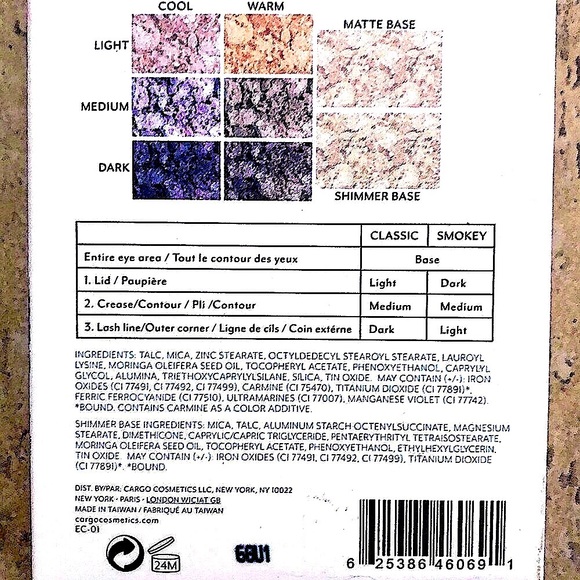 NEW CARGO Cosmetics #01 Eye Shadow Palette - Picture 8 of 10